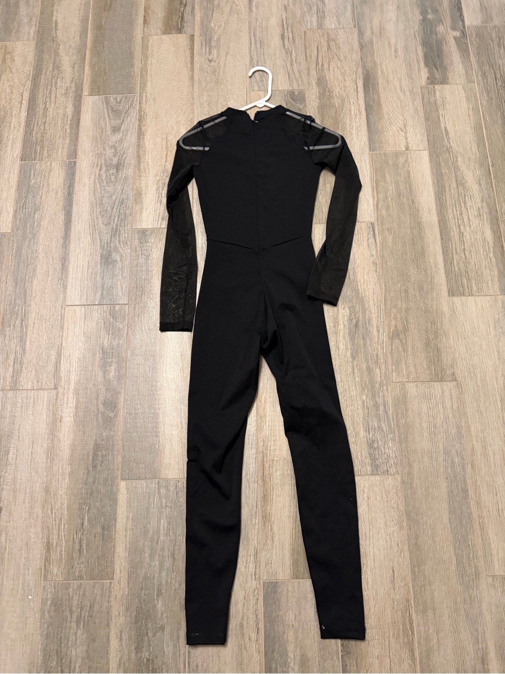 Zasuwa Women's Black Long-Sleeve See Through Jumpsuit — image 4 of 4